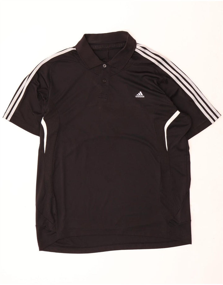 Adidas Mens Clima 365 Polo Shirt 2XL Negro Colorblock Poliéster