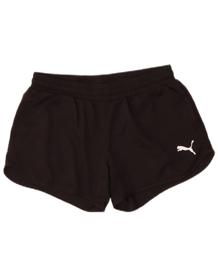 Puma - Pantalones cortos deportivos para mujer, talla 40, talla M, color negro