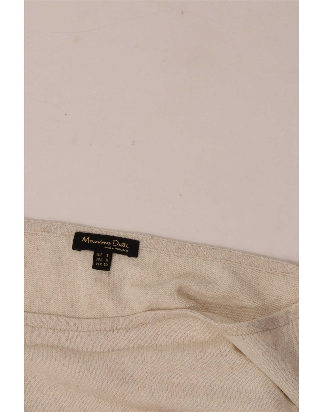 Massimo Dutti Blusa Mujer Top UK 10 Small Beige