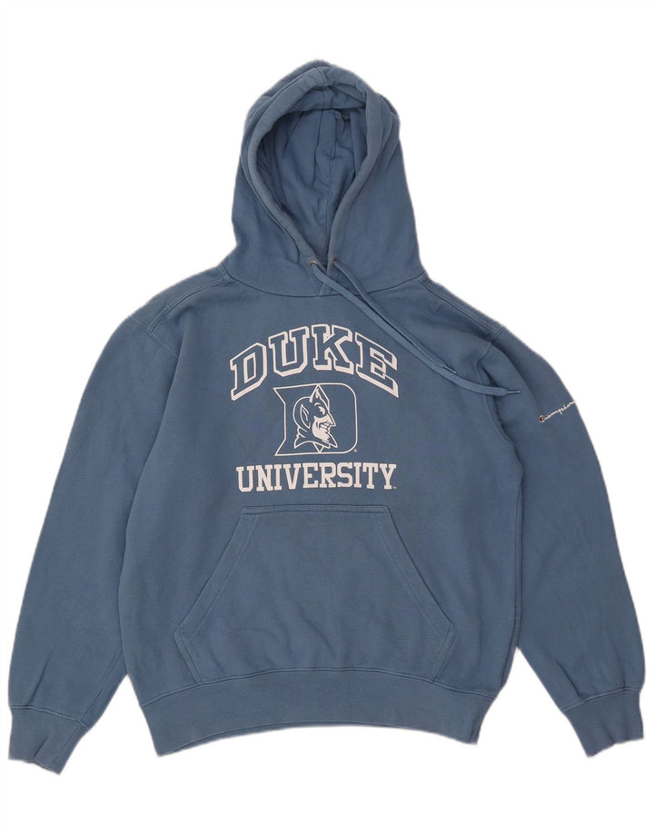 CHAMPION Jersey con capucha extragrande de la Universidad de Duke para mujer UK 10 Small Blue