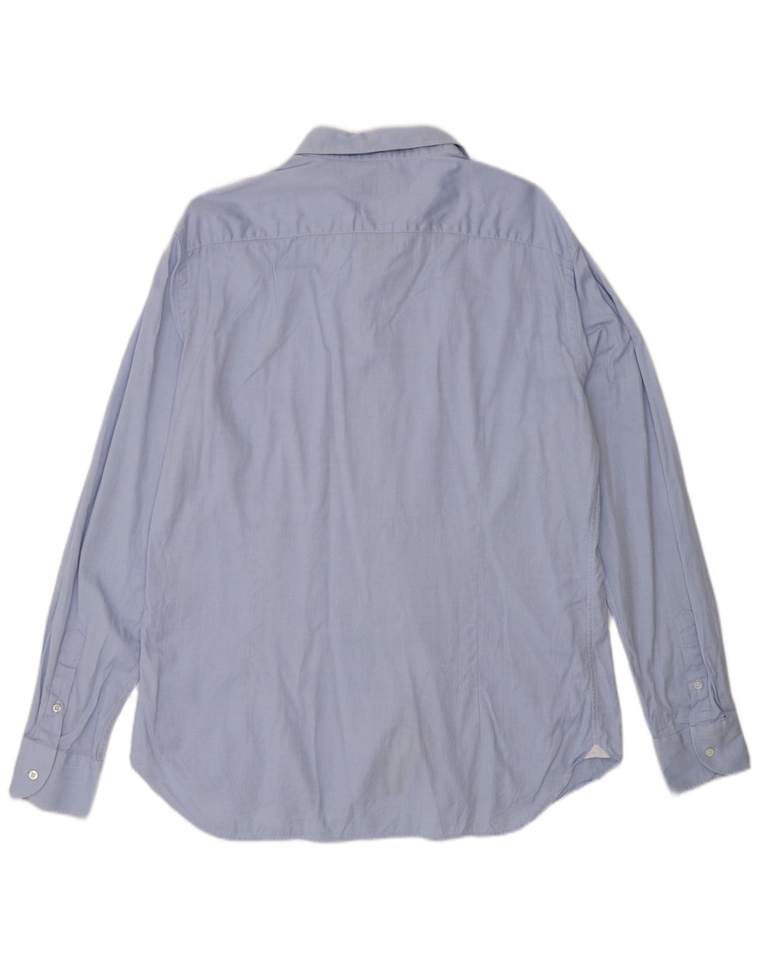 Camisa Massimo Dutti Hombre Talla 43 17 Grande Azul Algodón