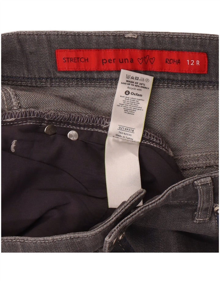 PER UNA Vaqueros Roma Bootcut para Mujer UK 12 Medium W30 L28 Algodón Gris