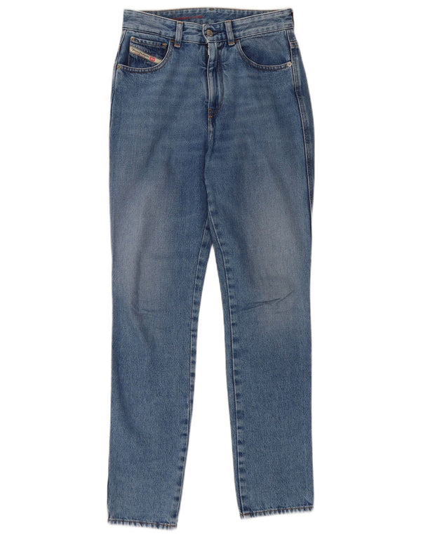 Diesel Mujer Vaqueros Rectos Slim De Talle Alto W26 L30 Algodón Azul