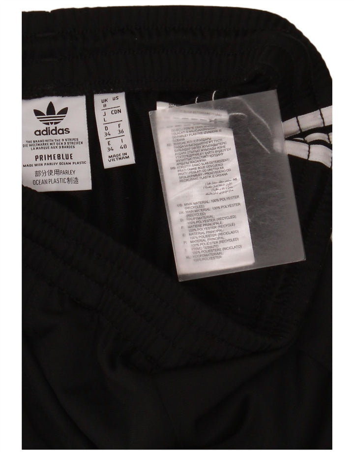 Adidas Pantalones de chándal para mujer UK 8 Small Negro Poliéster