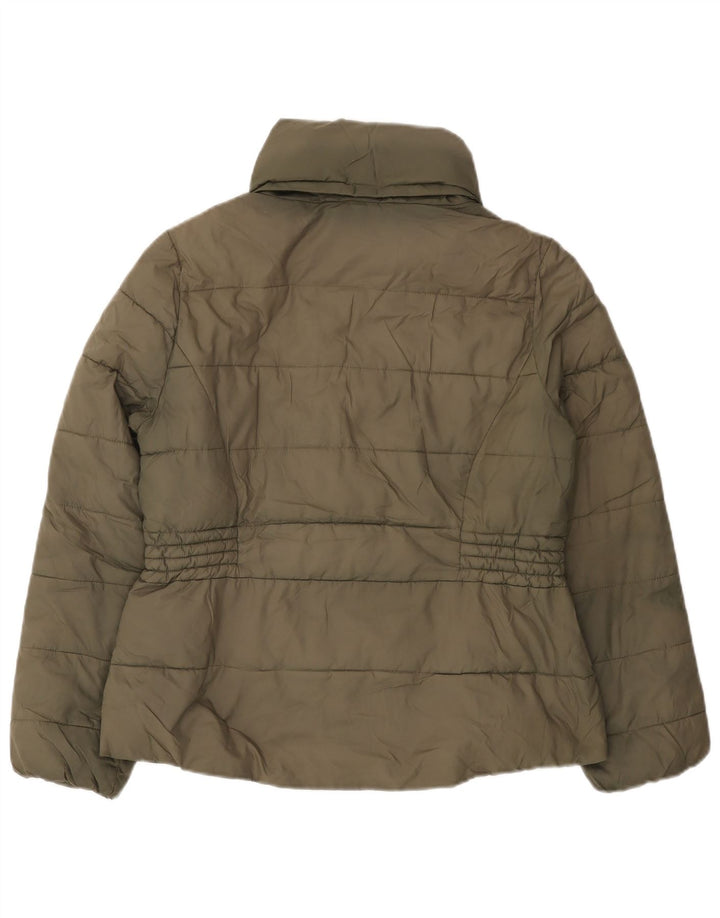 MARKS & SPENCER Chaqueta acolchada para mujer UK 40 Grande Poliéster caqui