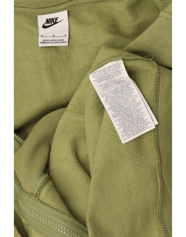 Nike - Sudadera con capucha y cremallera para hombre, color verde medio, algodón