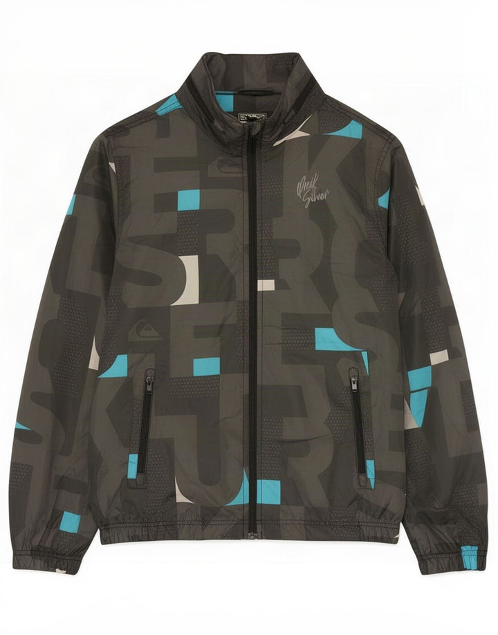 Quiksilver Chaqueta impermeable con capucha para niños 13-14 años Poliéster caqui