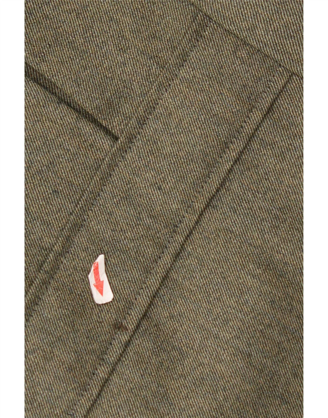 Vintage hombres 3 botones Blazer chaqueta Reino Unido 38 medio caqui colorblock