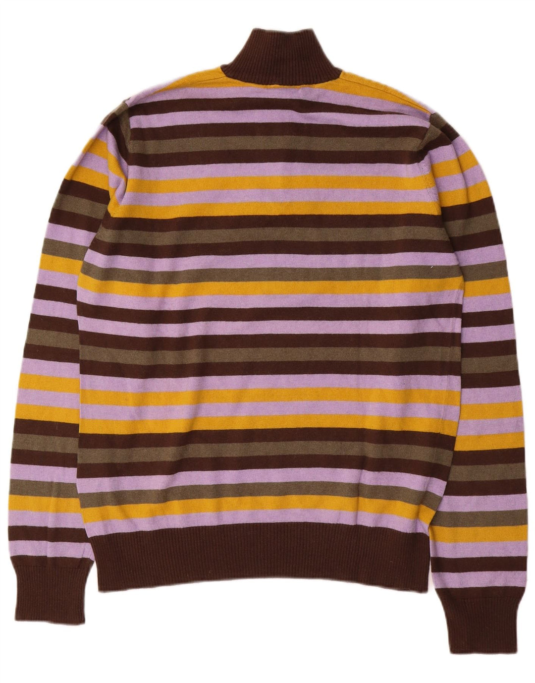Sergio Tacchini Jersey De Cuello Con Cremallera Para Hombre Jersey Grande De Rayas Multicolores