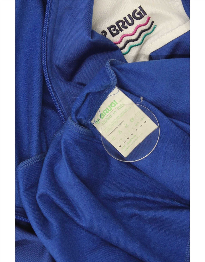 Brugi Hombre Chaqueta De Chándal Superior Poliéster Color Block Azul Medio