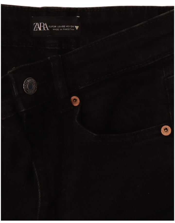Zara Vaqueros Bootcut Mujer EU 34 2XS W24 L25 Negro