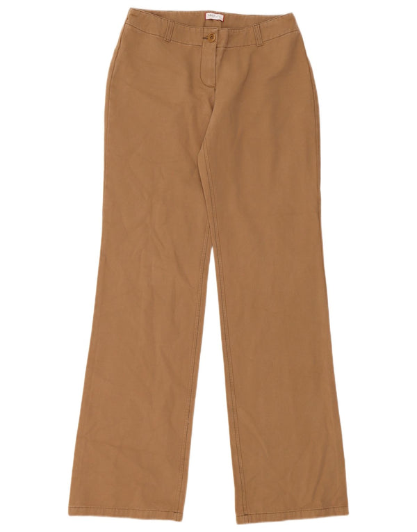 Max & Co. Pantalones casuales de cintura baja para mujer UK 8 Small W28 L34 Marrón