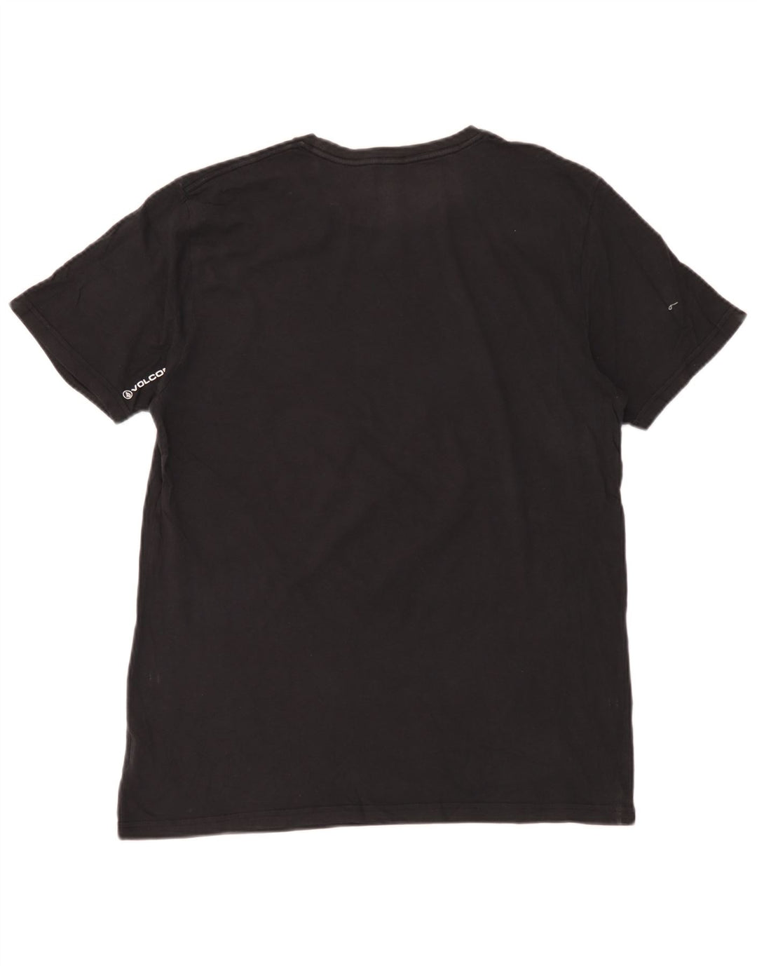 Volcom Camiseta gráfica para hombre Top grande de algodón negro