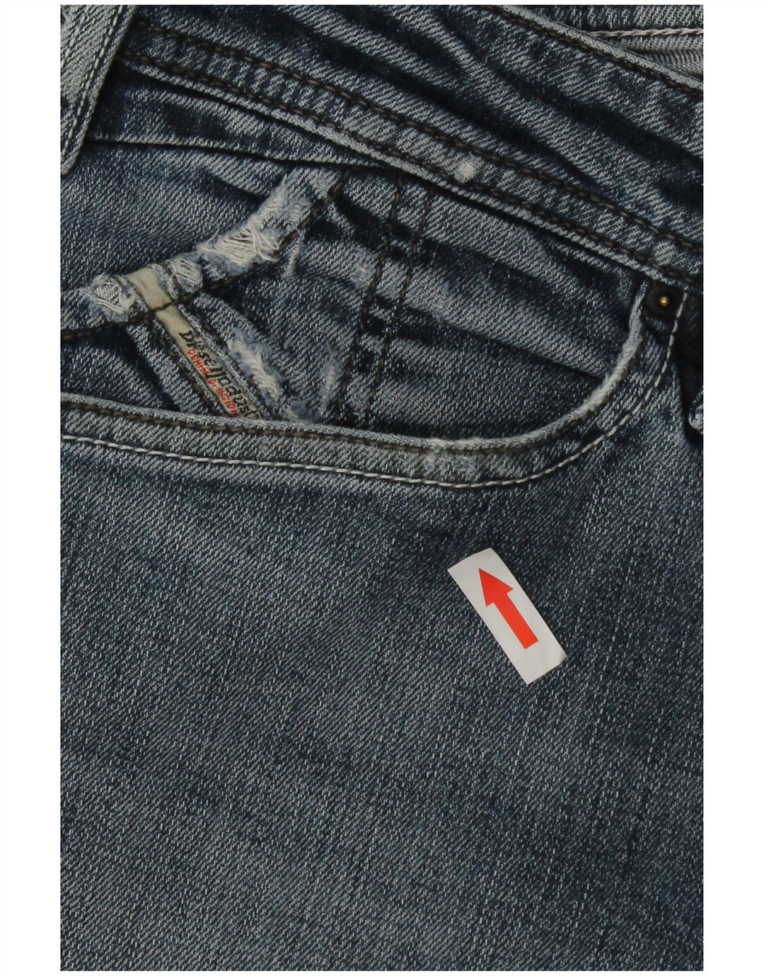 Diesel Vaqueros Rectos Hombre W32 L30 Algodón Azul