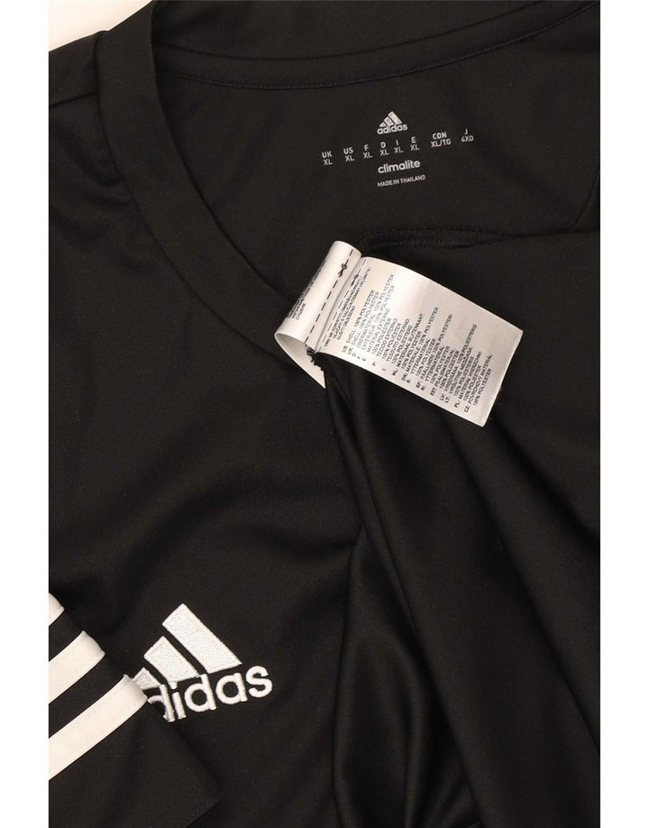 Adidas Hombre Climalite Camiseta Top XL Negro Poliéster