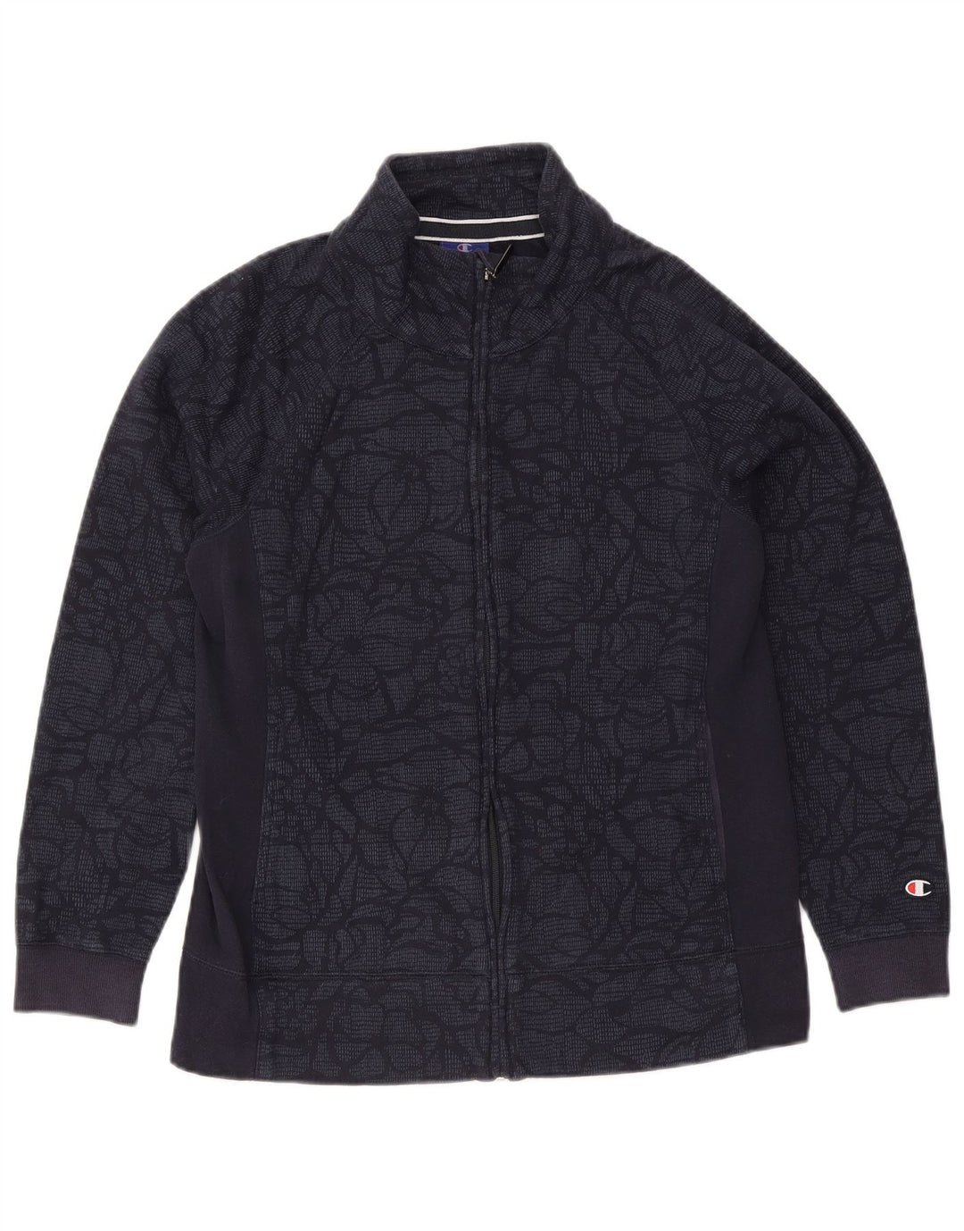 Champion Chaqueta De Chándal Para Hombre Chaqueta Superior De Algodón Floral Azul Marino Mediano