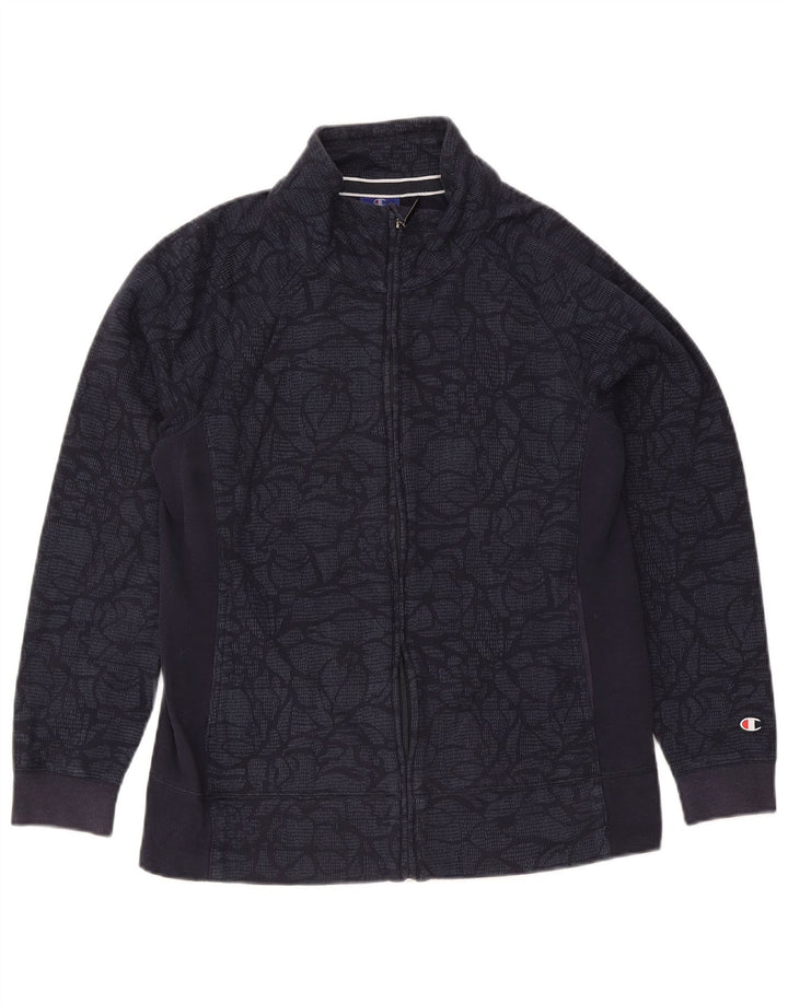 Champion Chaqueta De Chándal Para Hombre Chaqueta Superior De Algodón Floral Azul Marino Mediano