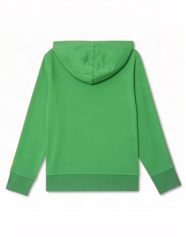 Puma - Sudadera con capucha para mujer, diseño gráfico, talla 40, color verde medio