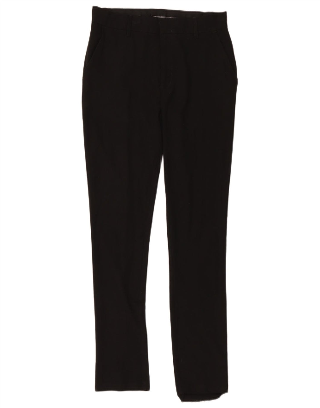 Marks & Spencer Pantalones de traje ajustados para niños 13-14 años W30 L30 Poliéster negro