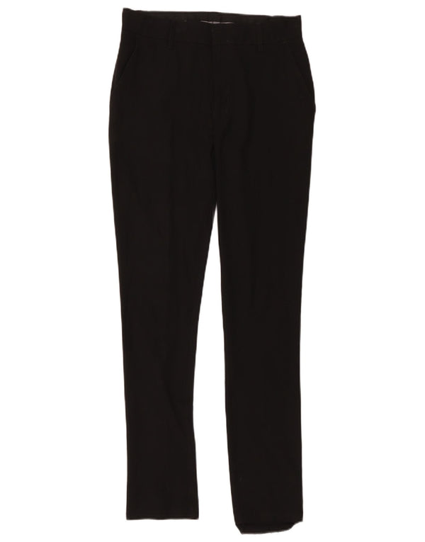 Marks & Spencer Pantalones de traje ajustados para niños 13-14 años W30 L30 Poliéster negro
