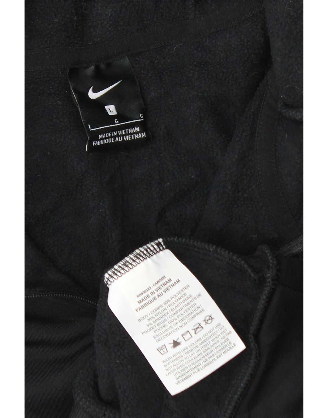 Nike - Sudadera con capucha para mujer, extragrande, con cremallera, talla 40, poliéster negro grande