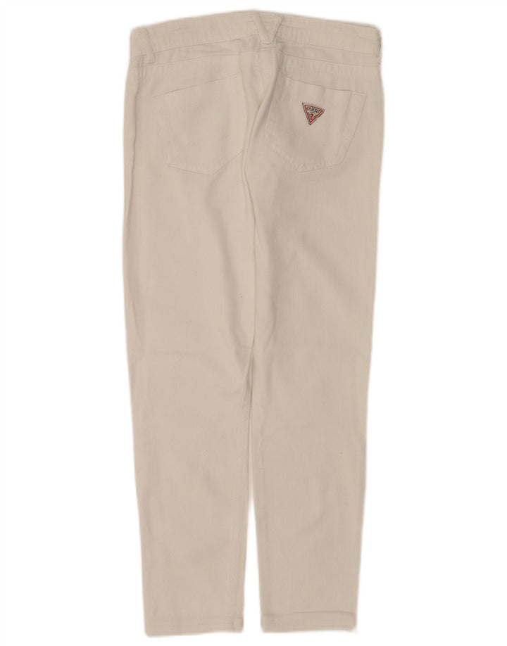 Vaqueros Guess Mujer Slim W28 L27 Algodón Blanco
