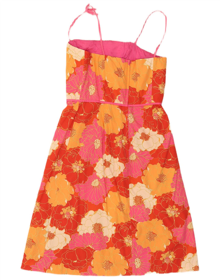 Kathlin Argiro Vestido de línea A para mujer US 12 grande multicolor floral