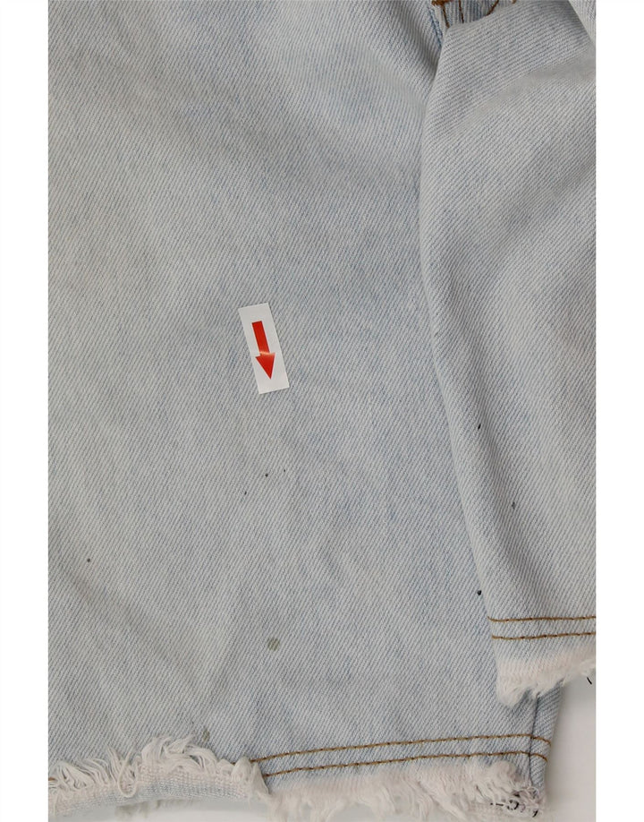 EVIDENCE Shorts vaqueros para hombre W32 Azul medio