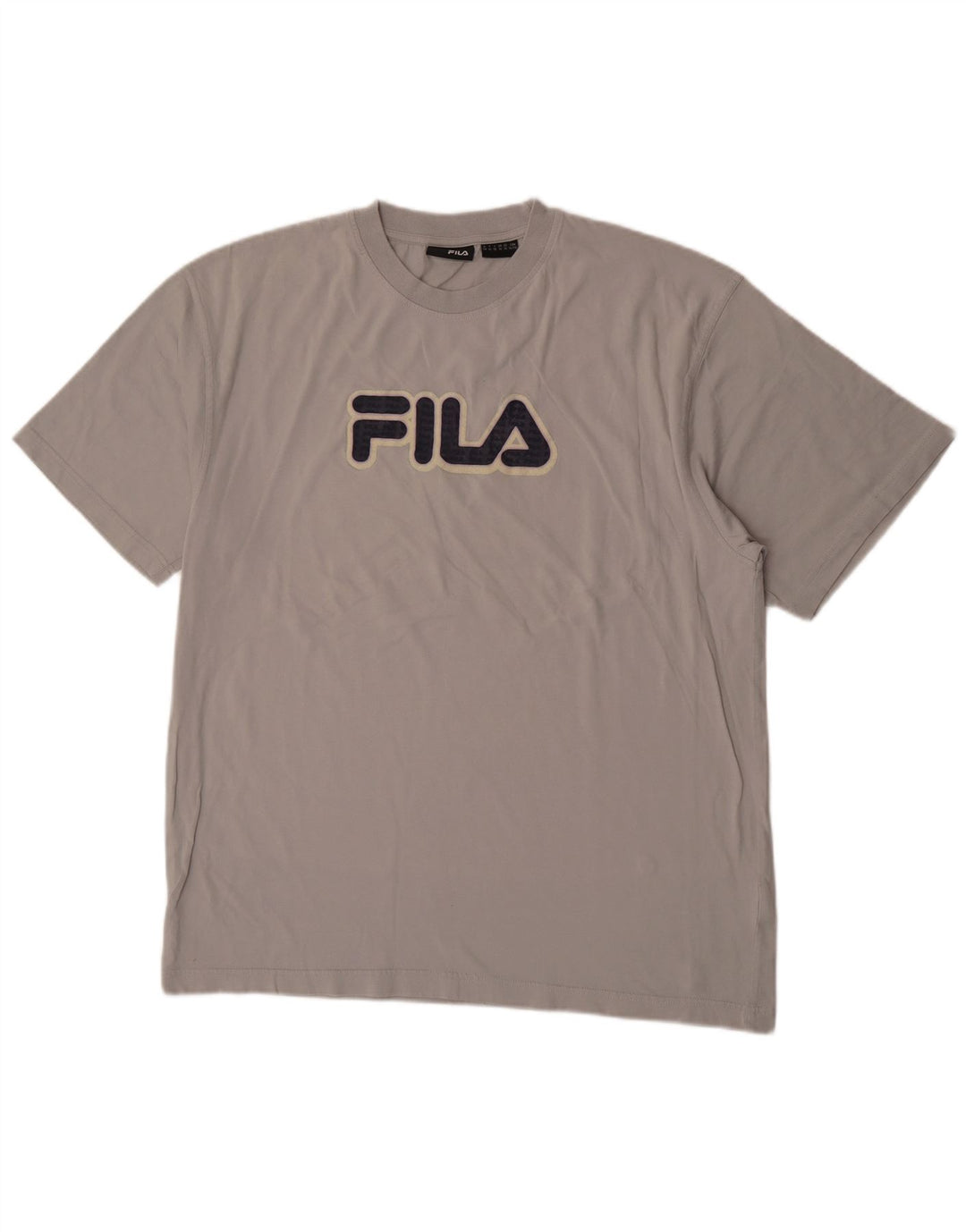 FILA Camiseta gráfica para hombre Top XL Gris Algodón