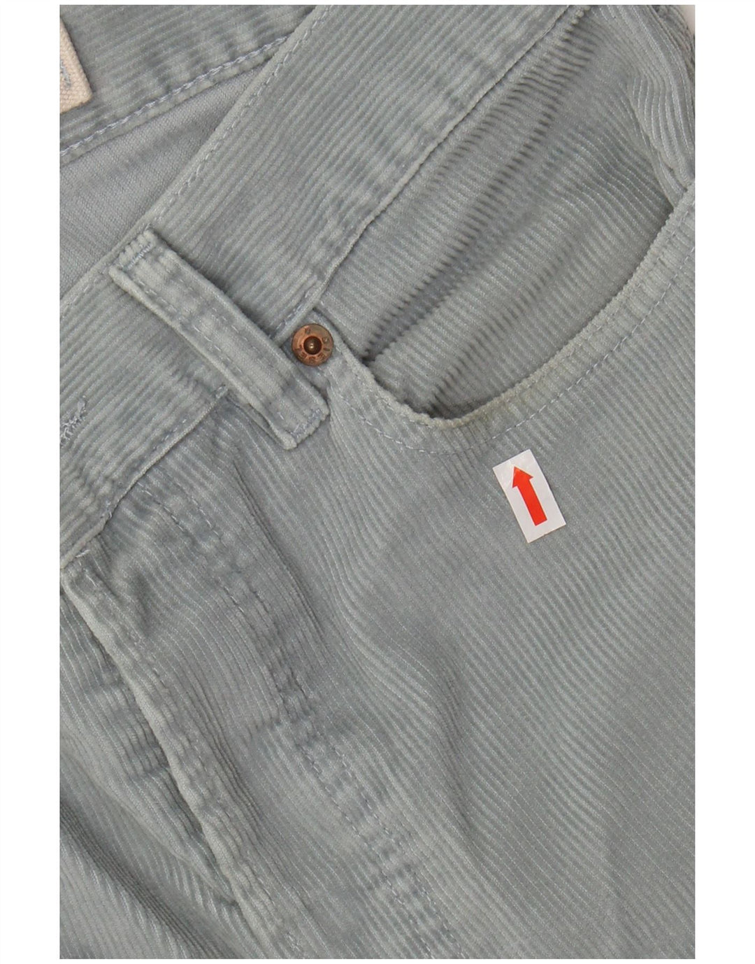 DIESEL Pantalón Recto De Pana W30 L31 Algodón Azul Hombre