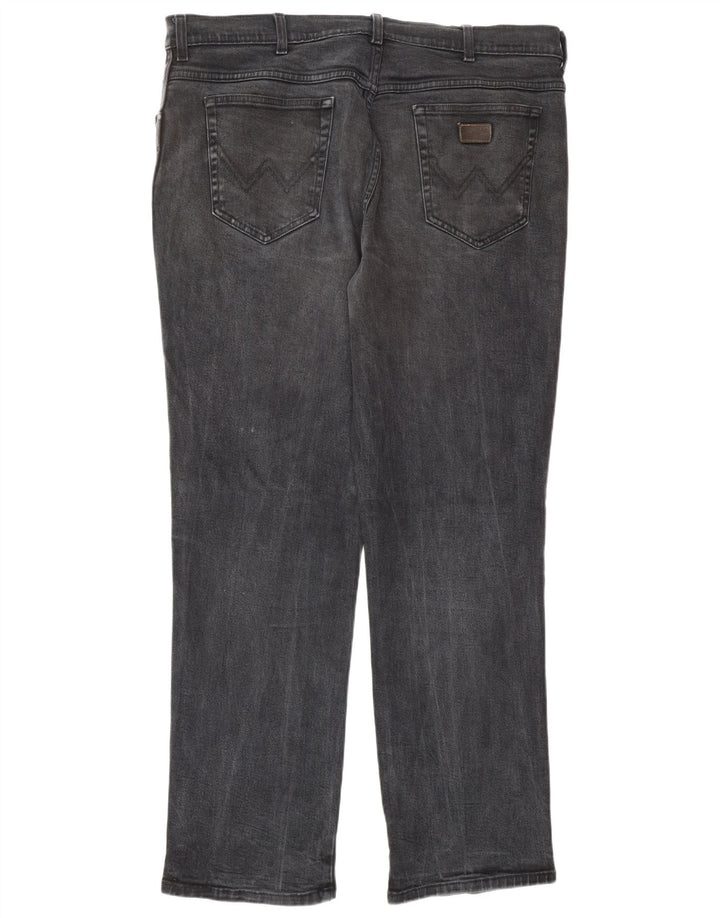 WRANGLER Vaqueros rectos elásticos Texas para hombre W40 L34 Algodón gris