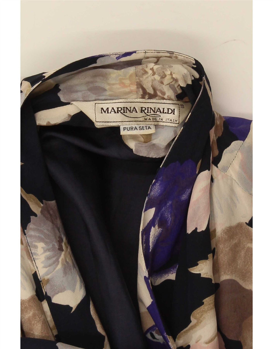 Marina Rinaldi Chaqueta Blazer de Manga 3/4 para Mujer Talla 19 Pequeña Multicolor
