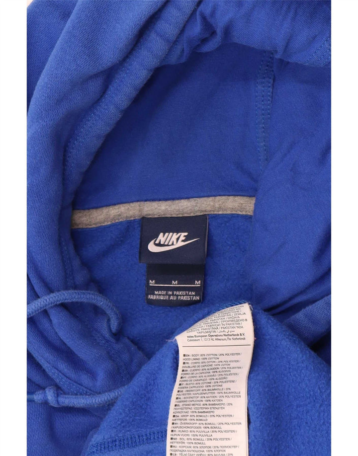 Nike Jersey con capucha para hombre, color azul medio, algodón