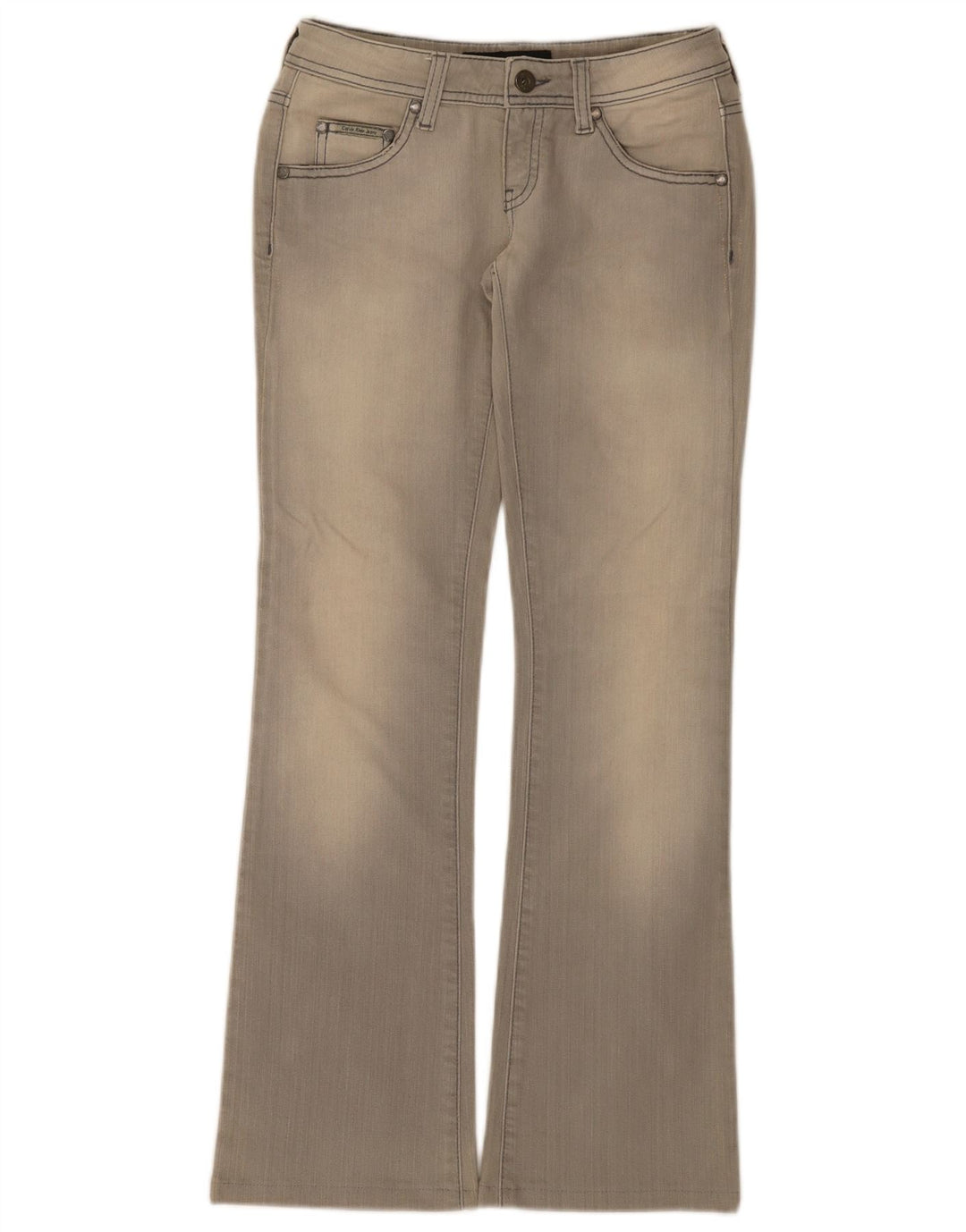Calvin Klein Jeans Bootcut para Mujer W26 L30 Algodón Gris