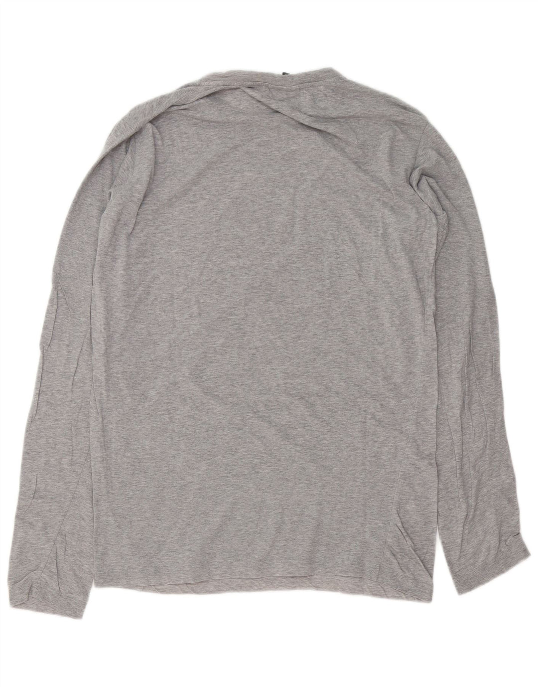 Richmond Top gráfico de manga larga para hombre con moteado gris medio