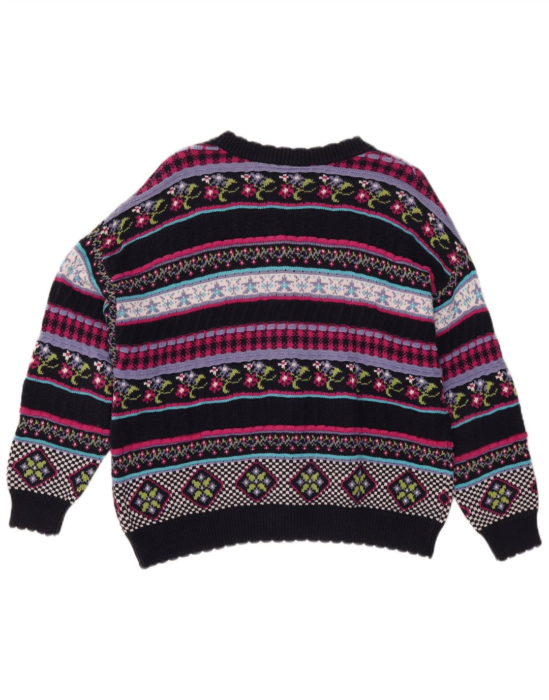 Stefanel - Cárdigan para mujer, talla 40, tamaño mediano, multicolor geométrico