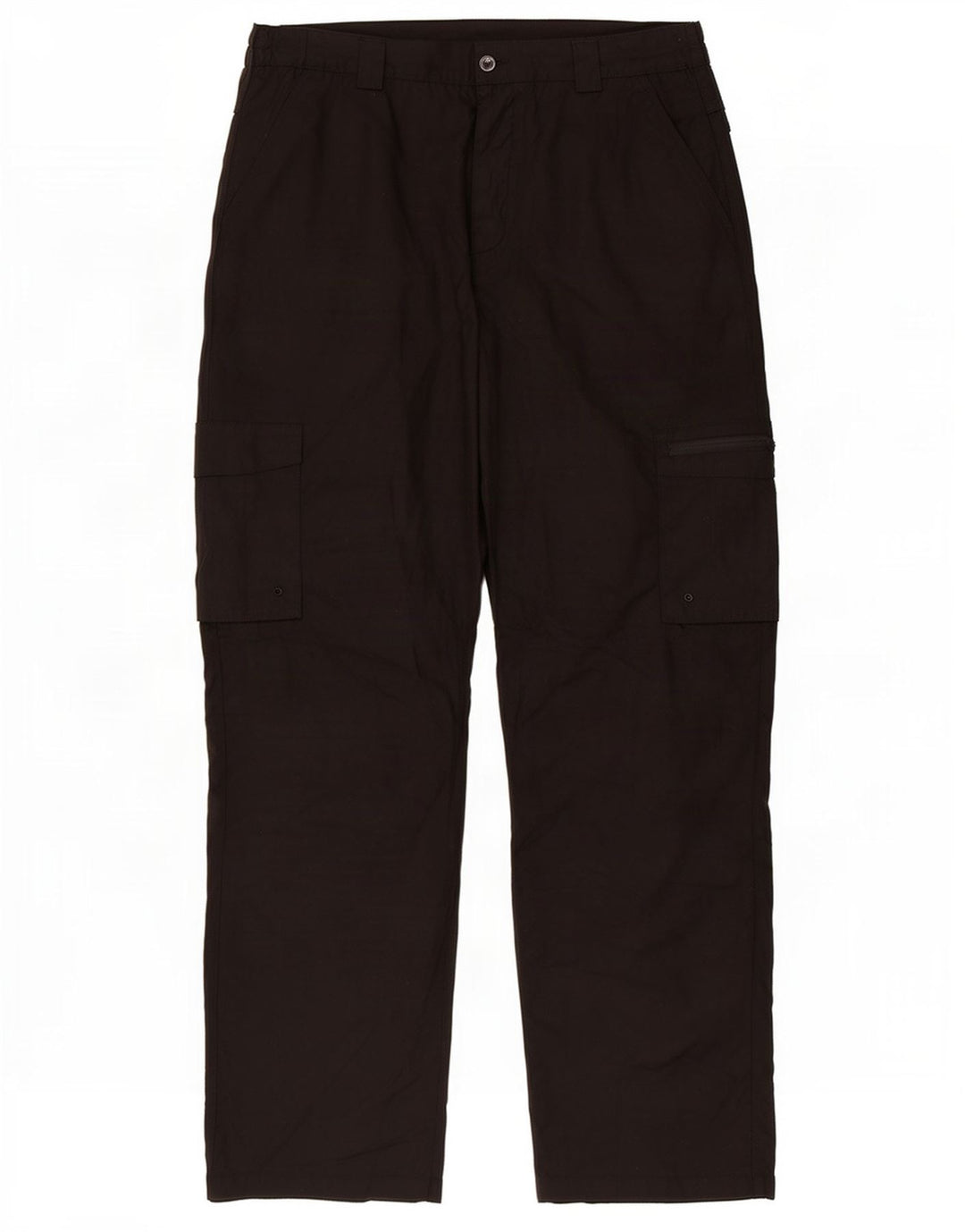 Pantalones cargo rectos para hombre de Mountain Warehouse W38 L29 Poliéster negro