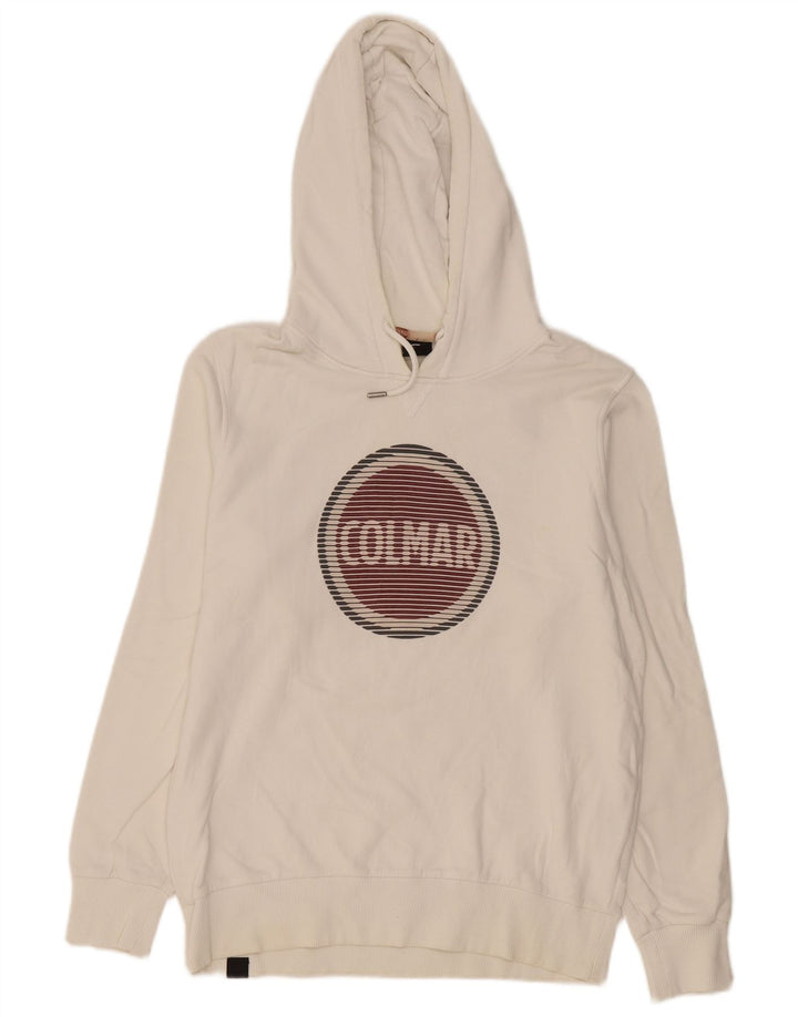Colmar Hombre Sudadera Con Capucha Gráfica Jersey Grande De Algodón Blanco