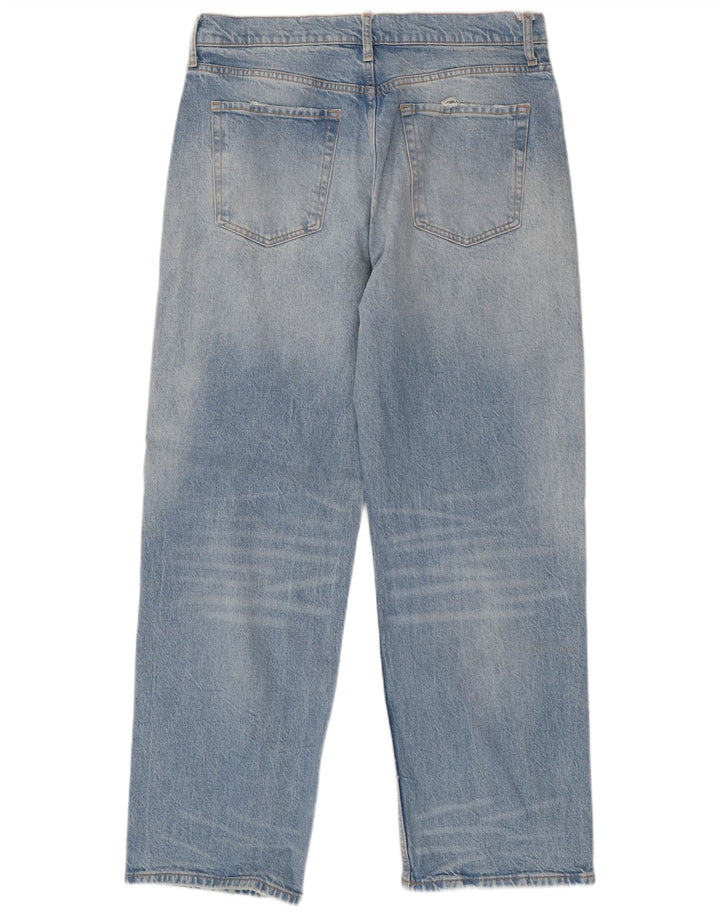 ZARA Vaqueros Sueltos Mujer EU 42 Large W32 L31 Azul