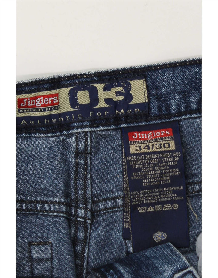 Jinglers Vaqueros rectos para hombre W34 L30 Algodón azul