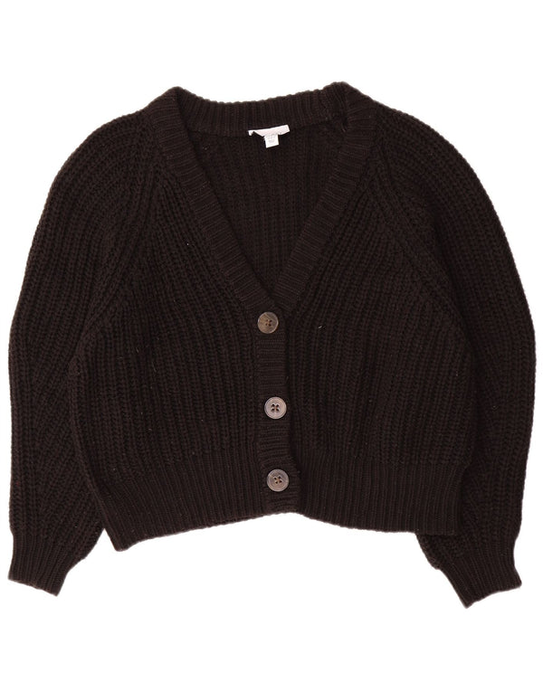Topshop - Cárdigan extragrande para mujer, talla M, acrílico negro
