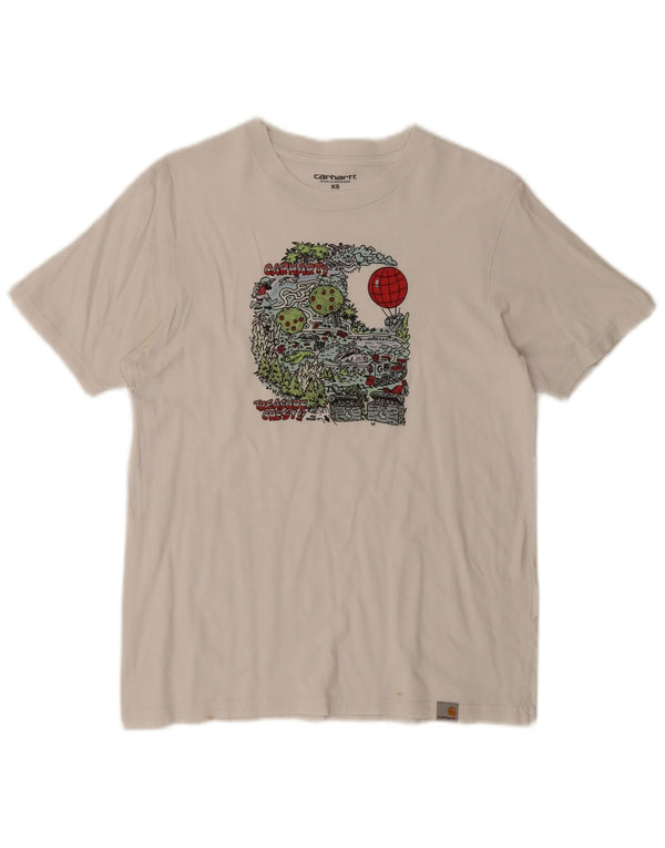 Carhartt Hombre Camiseta Gráfica Top XS Blanco