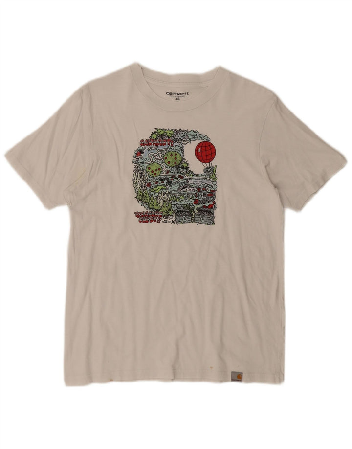 Carhartt Hombre Camiseta Gráfica Top XS Blanco