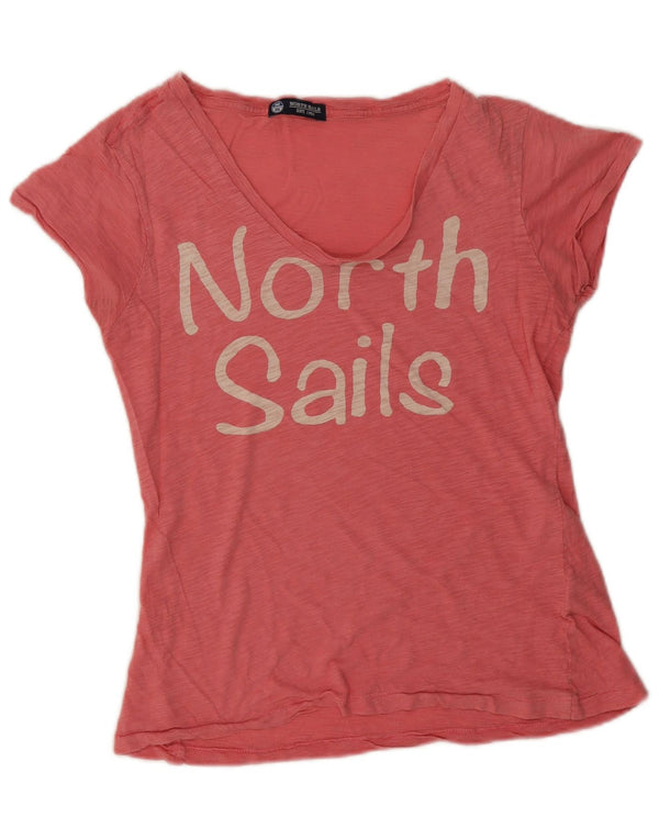 North Sails Camiseta gráfica para mujer Top UK 44 Medium Pink Moteado