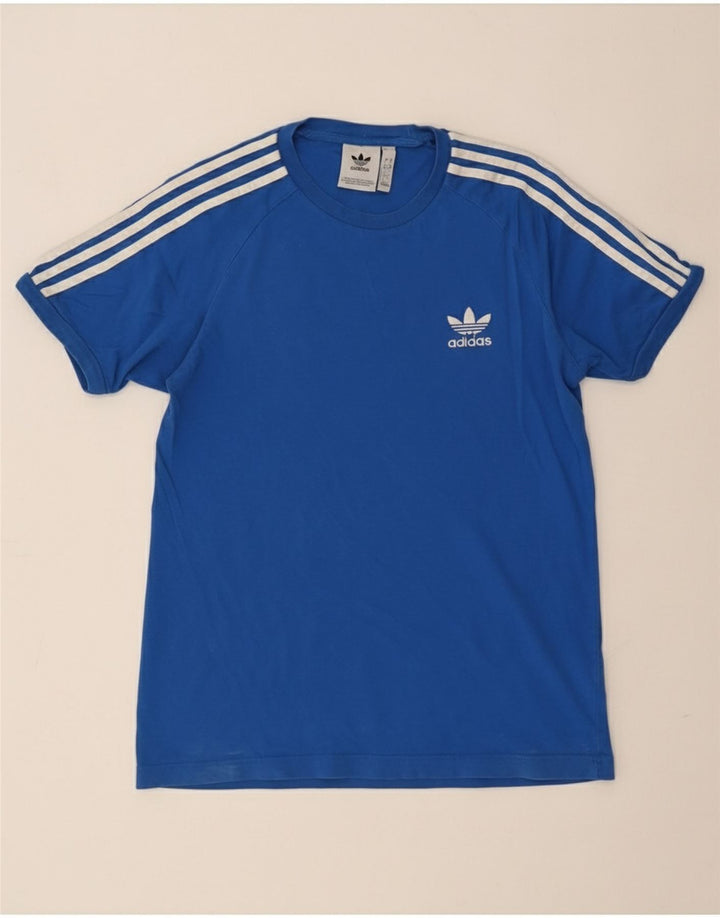 Adidas Hombre Camiseta Top Small Azul Algodón