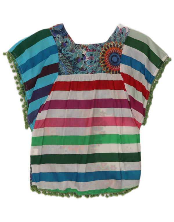 Desigual Blusa con estampado de alas de murciélago para niña 11-12 años Rayas multicolores