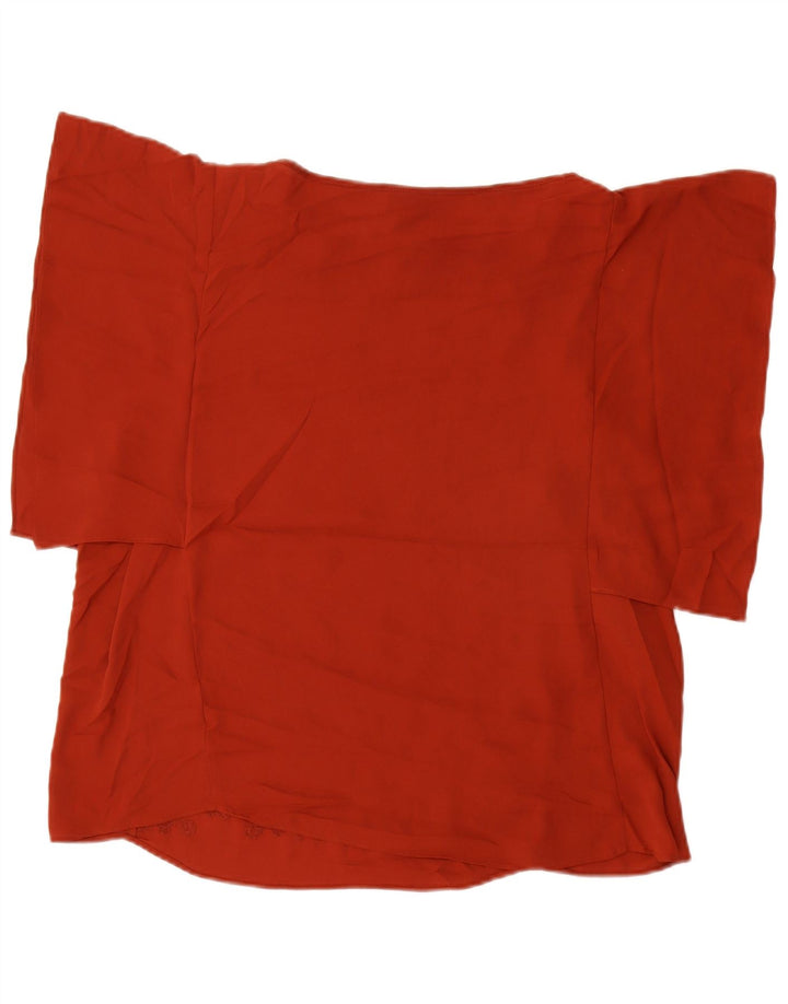 MOSSIMO Blusa con Alas de Murciélago para Mujer UK 40 XL Poliéster Geométrico Granate