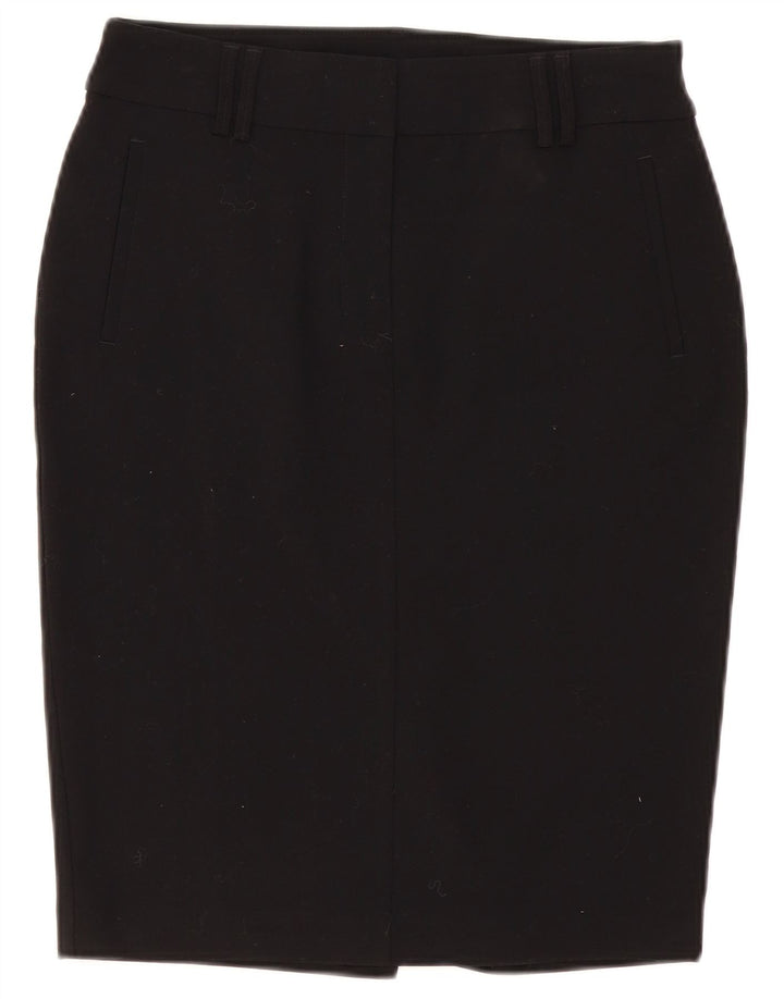 Marks & Spencer Falda lápiz para mujer UK 10 Small W30 Poliéster negro