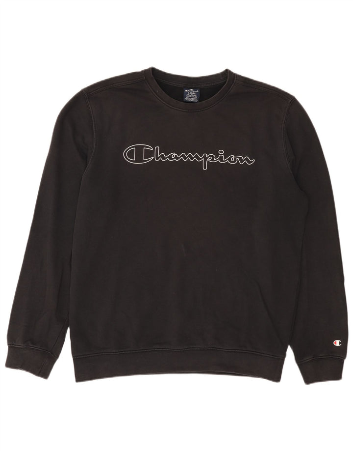 Champion Sudadera Gráfica para Hombre Jersey Grande De Algodón Negro