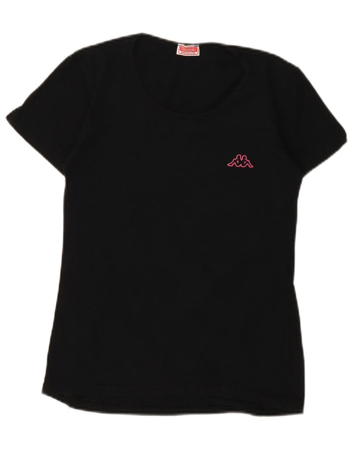 KAPPA Camiseta para mujer Top UK 12 Medium Black